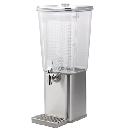 Service Ideas Beverage Dispenser with Infusion Wall, Square, 3 Gallon, Plastic SCD30SS